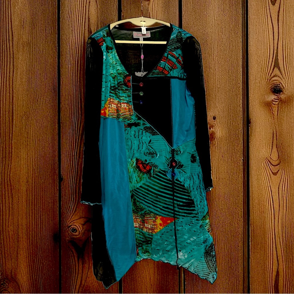 Multicolor Abstract Women Dress